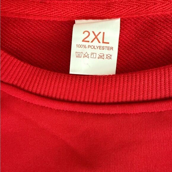 BRUH Women’s Red Mom Sweatshirt Size 2X BRUH. Formerly Known As Mom Red Crewneck - Picture 4 of 4